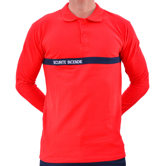 Feuerwehr-Sicherheits-Poloshirt Langarm - CityGuard