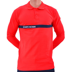 Feuerwehr-Sicherheits-Poloshirt Langarm - CityGuard
