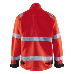Warnschutzjacke rot fluoreszierend/schwarz 4064 - Blaklader