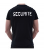 Tee-shirt SECURITE Noir - Force Series