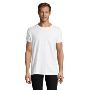 T-shirt męski Regent Fit okrągły dekolt dopasowany biały - Sol's