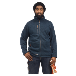 Veste de travail polaire Hurricane bleu chiné - Herock