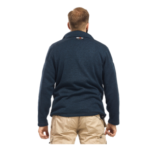 Fleece-Arbeitsjacke Hurricane blau meliert - Herock