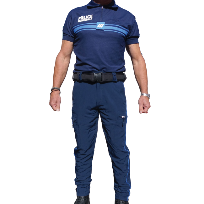 Pantalon intervention léger mat bleu fitte Police Municipale - Patrol