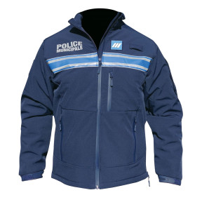 Wattierte Softshell-Winterjacke für Gemeindepolizei - Patrol