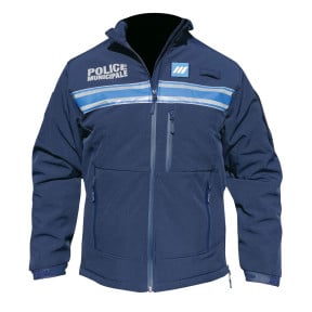 Wattierte Softshell-Winterjacke für Gemeindepolizei - Patrol