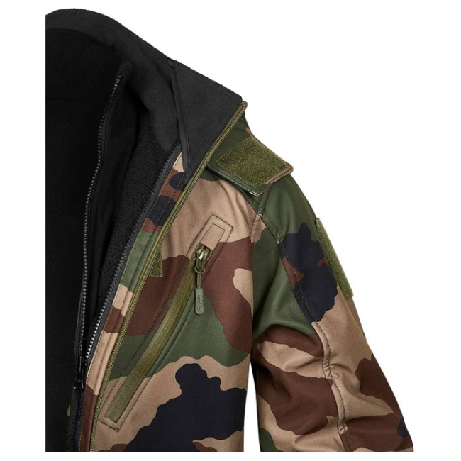 Veste softshell Elite 3-en-1 camo CE - Ares