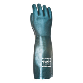 Gants PVC 45 cm double trempage vert XL - Portwest