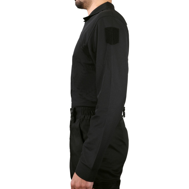 Poloshirt GD schwarz Langarm - Patrol