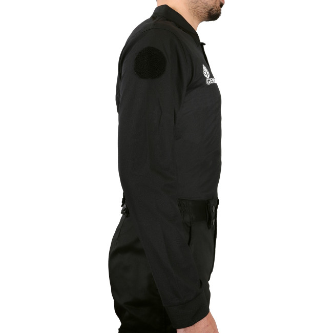 Polo GD noir manches longues - Patrol