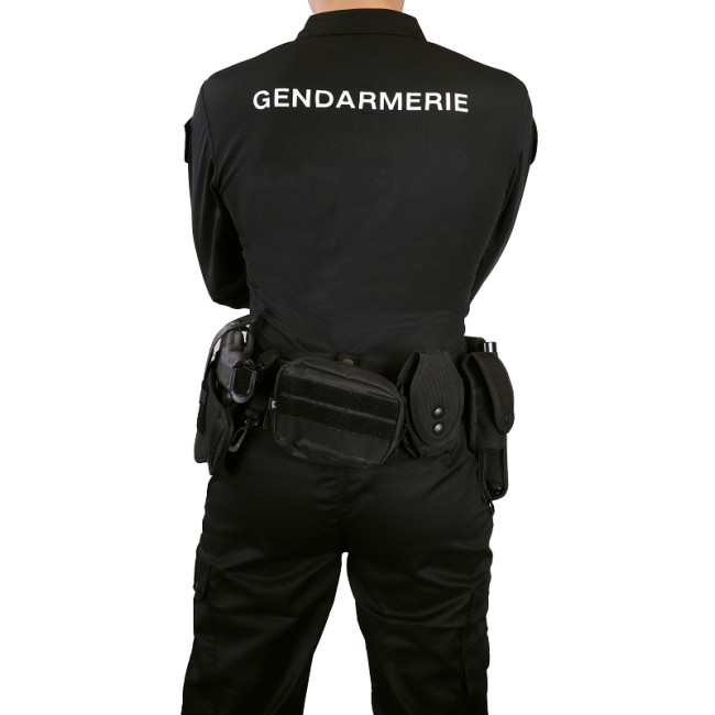 Polo GD noir manches longues - Patrol