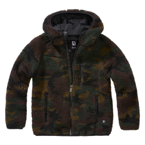 Kinder-Fleecejacke mit Kapuze Woodland - Brandit
