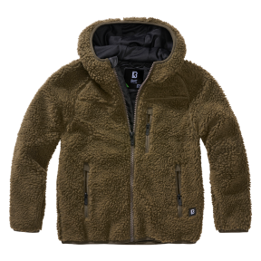 Veste polaire enfant à capuche olive - Brandit