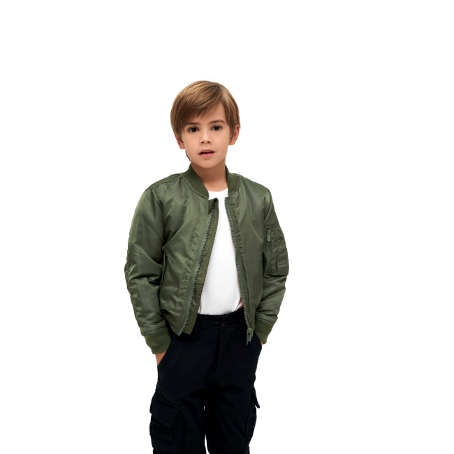 Kinder MA1 Jacke olivgrün - Brandit