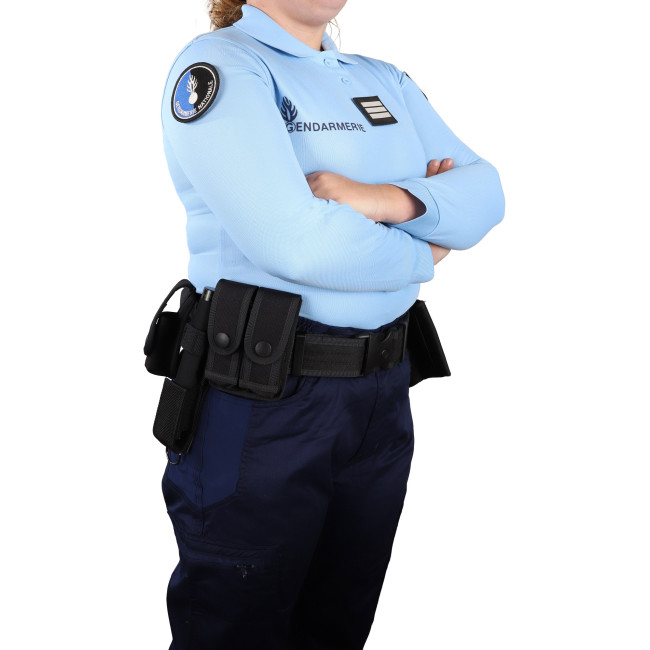 Polo niebieskie długie rękawy Żandarmeria Damskie - Patrol
