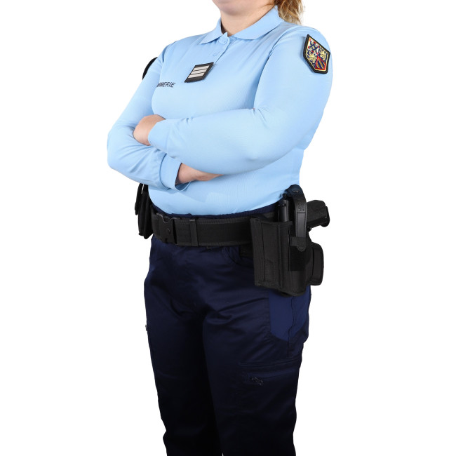 Gendarmerie Langarm-Poloshirt Blau Damen - Patrol