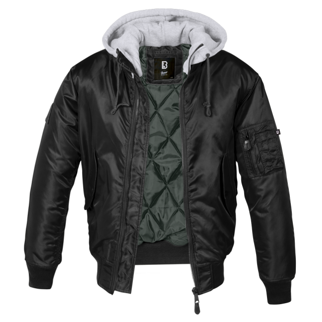 Hoodie jas MA1 grijs/zwart - Brandit