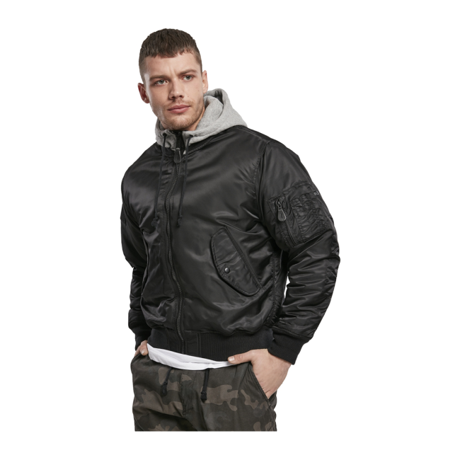 Hoodie jas MA1 grijs/zwart - Brandit