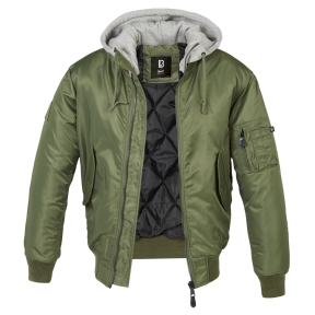 Veste à capuche MA1 gris/olive - Brandit