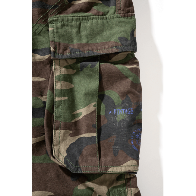 Industriële vintage short 3/4 woodland - Brandit