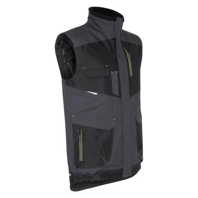 MOUWLOOS VEST ALI GRIJS EN ZWART - North Ways
