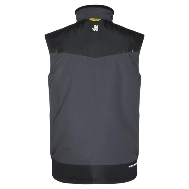 GILET SANS MANCHE ALI GRIS ET NOIR - North Ways