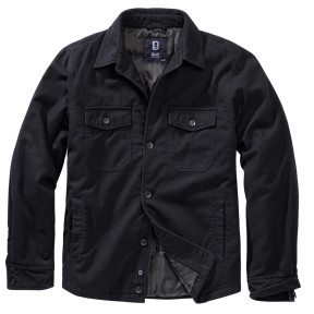 Veste en flanelle matelassée noir - Brandit