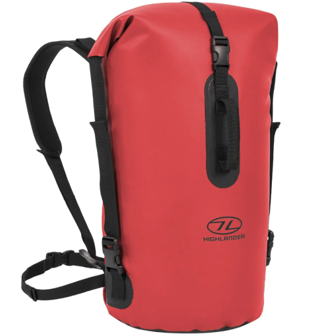Wasserdichter Rucksack TROON 45L Rot - Highlander
