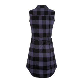 Chemise longue femme sans manches noir/gris - Brandit