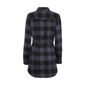 Chemise longue femme noir/gris - Brandit