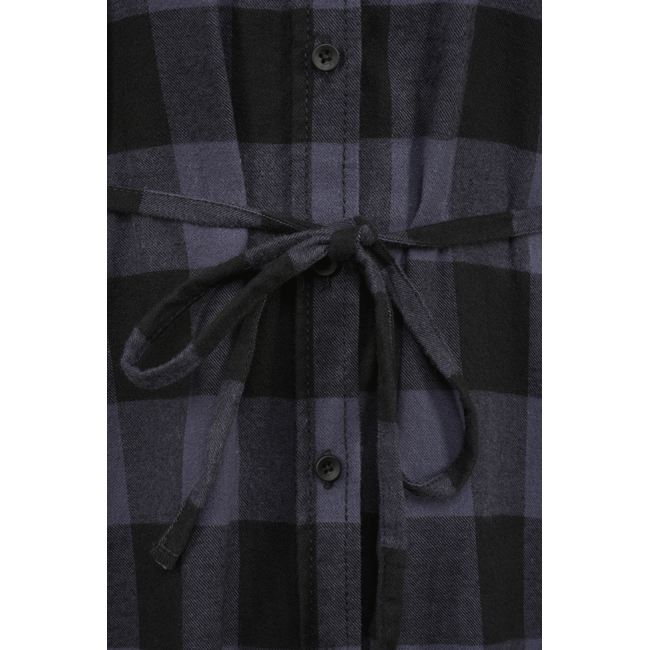 Dames lange blouse zwart/grijs - Brandit