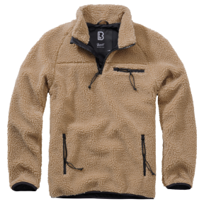 Fleece trui met rits kameel - Brandit