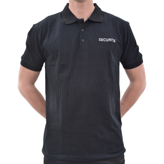Katoenen Veiligheids Polo zwart - CityGuard