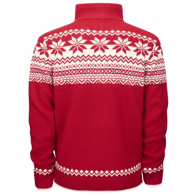 Sweter norweski na zamek czerwony - Brandit