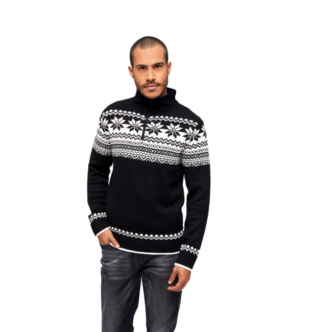 Pull zip norvégien noir - Brandit