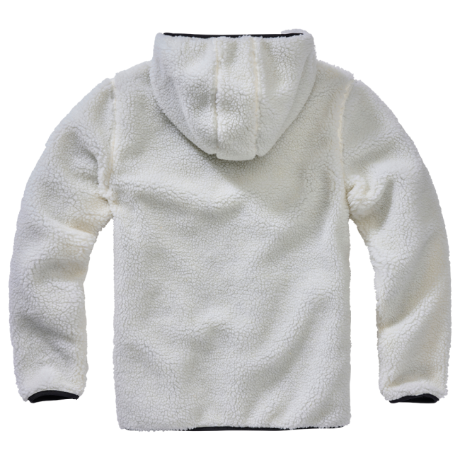 Sweat capuche zip polaire blanc - Brandit
