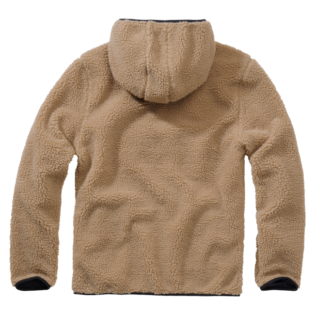 Sweat capuche zip polaire camel - Brandit