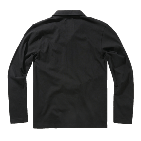 Jersey-Poloshirt Willis Langarm schwarz - Brandit