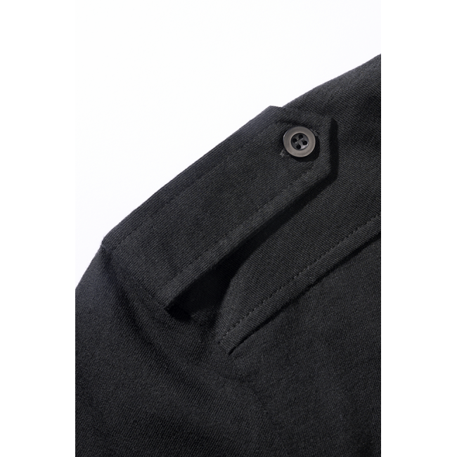 Willis jersey polo met lange mouwen zwart - Brandit