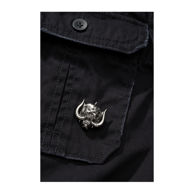 Chemise vintage motorhead noir manches 1/2 - Brandit