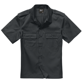 Chemise US manches courtes noir - Brandit