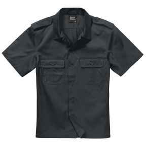 Chemise US manches courtes noir - Brandit