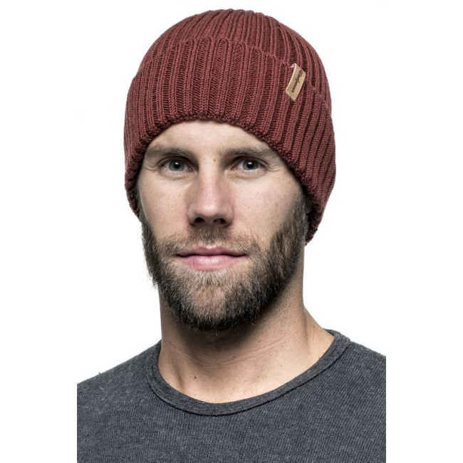 Bonnet Rib Rust Red - Woolpower