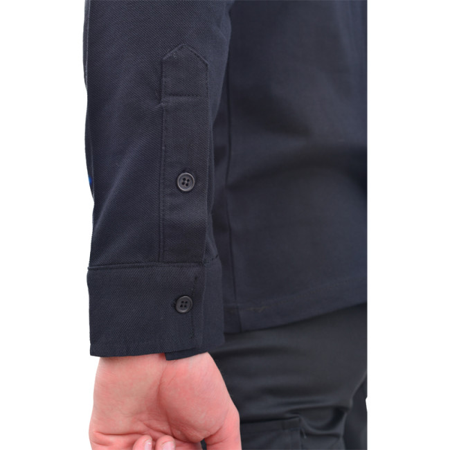 Schwarzes F1 Baumwollhemd - CityGuard