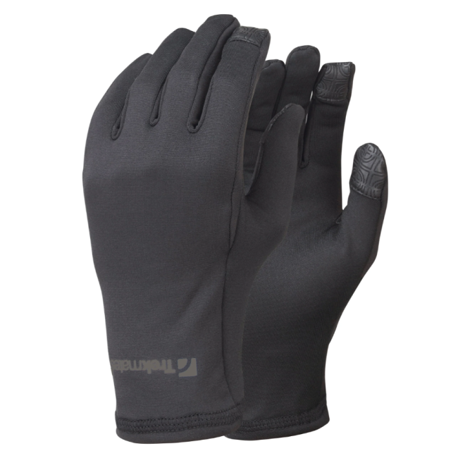 Gants fins en micropolaire stretch TRYFAN noir - Trekmates