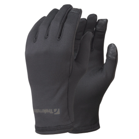 Dunne stretch microfleece handschoenen TRYFAN zwart - Trekmates