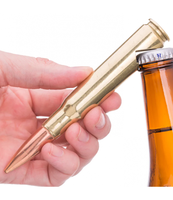 Cal. 50 BMG Brass Bottle Opener by LuckyShot