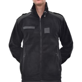 Fleece jas Army zwart - CityGuard