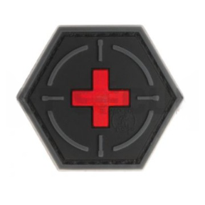 Naszywka tactical medic czerwono-czarna - JTG