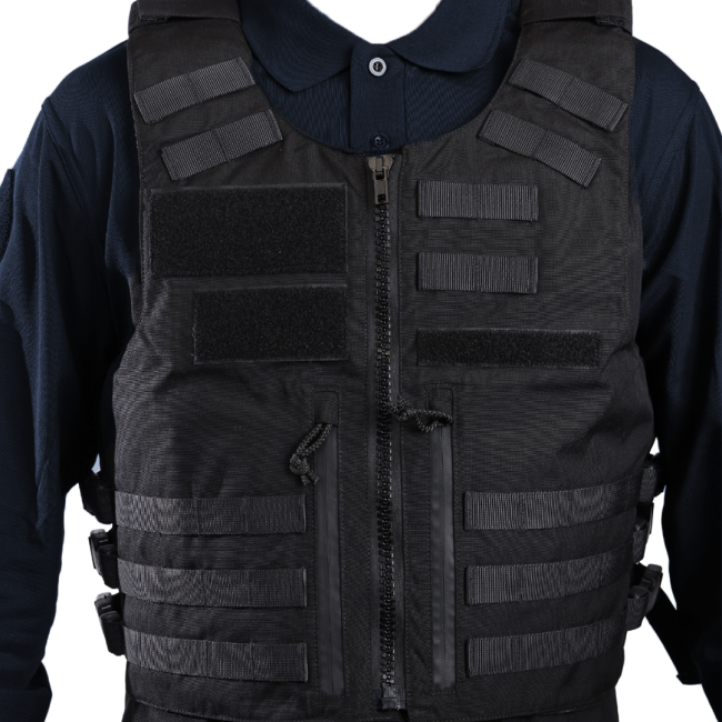 Kogelwerend vest Full Tactical IIIA Gemeentepolitie zwart heren - Le Protecteur